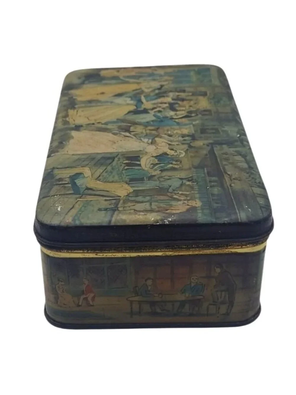 Thornes Toffee Dickensian Memories Advertising Tin England Collectible Vintage